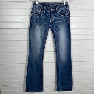 Miss Me Bootcut Bling Pocket Jeans Size 27